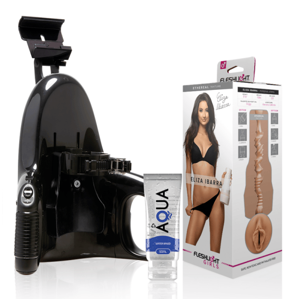 FLESHLIGHT - ELIZA IBARRA VAGINA + UNIVERSAL LAUNCH + AQUA QUALITY LUBRICANT 50 ML FLESHLIGHT - ELIZA IBARRA VAGINA + UNIVERSAL LAUNCH + AQUA QUALITY LUBRICANT 50 ML